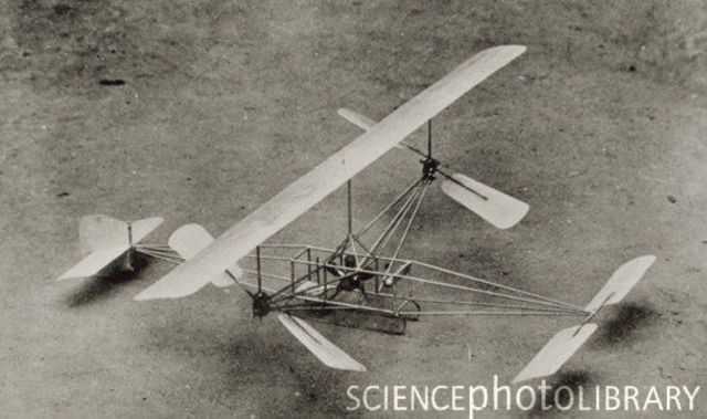 The first helicopter lift off.