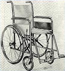 La primera silla de ruedas ligera de acero y plegable