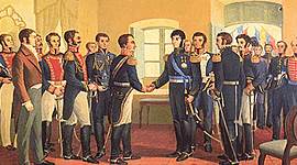 Timeline: Gobiernos que cimentaron a Bolivia(1825-1841)