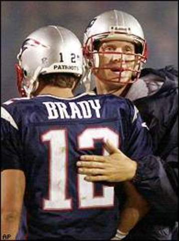 Drew Bledsoe gets hurt bringing in Tom Brady as Quarterback