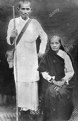 Mahatma Gandhi se casa