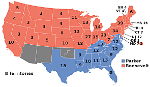 Wins first full term as President