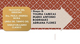 Timeline: IUSNATURALISMO CLASICO