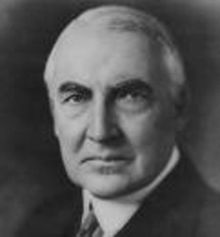 Warren Harding as president