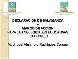 declaración de Salamanca,