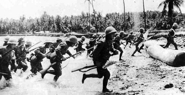 Japan invades Hong Kong Island