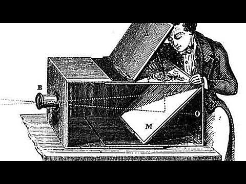 Léonard de Vinci et sa  "camera obscura"