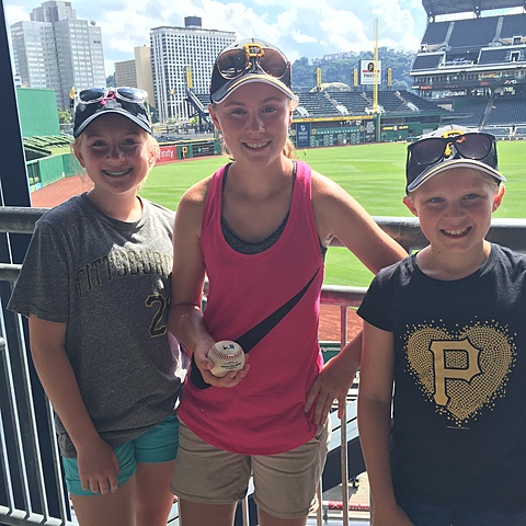 Caught a fowl ball at a Pittsburgh Pirates game