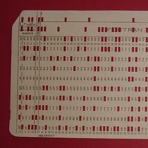 Tarjetas perforadas utilizadas para informática