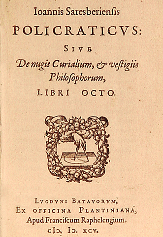 Policraticus de Juan De Sailsbury