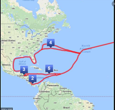 Amerigo Vespucci Sailed for the Spanish flag