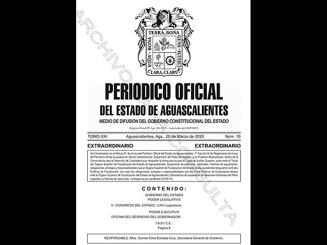DECRETO DE AGUASCALIENTES