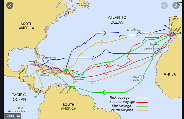 Christopher Columbus voyages