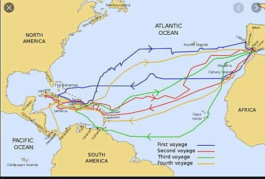 Christopher Columbus Sailed for Spain