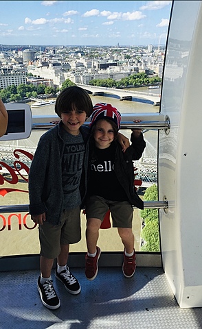 I went to london with my family.