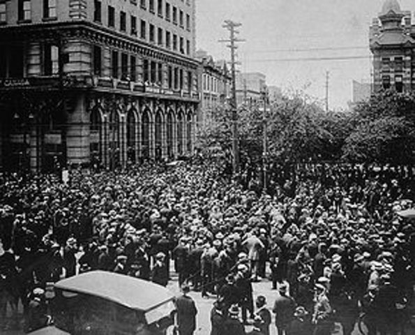 The Winnipeg general strike " The bloody Saturday"