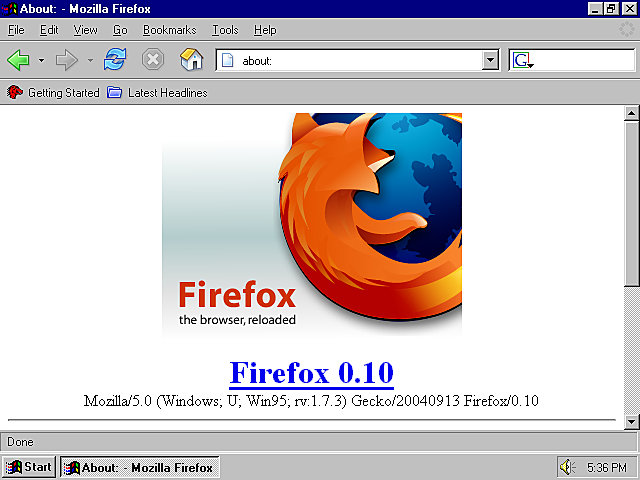 Mozilla Firefox 1.0,  Facebook.