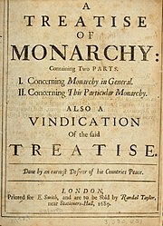 Philip Hunton - Treatise of Monarchy