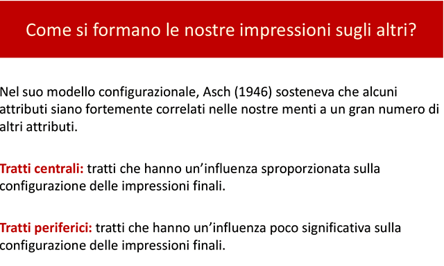 Studio sulla formazione delle impressioni - Asch