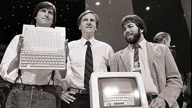 Steve Wozniak and Steve Jobs