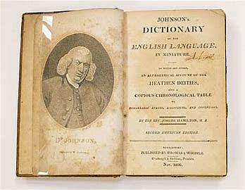 Samuel Johnson publishes the first English Language Dictionary