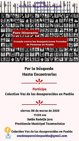 POR LA BÚSQUEDA HASTA ENCONTRARLOS