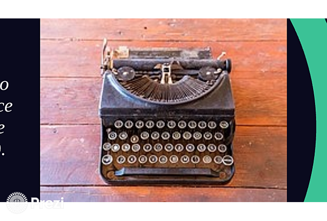 Máquina de escribir.