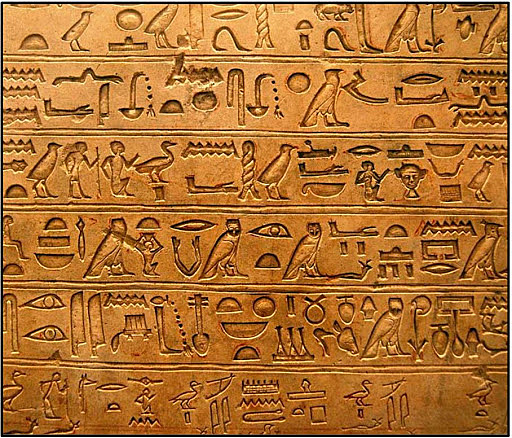 Hieroglyphics in Egypt