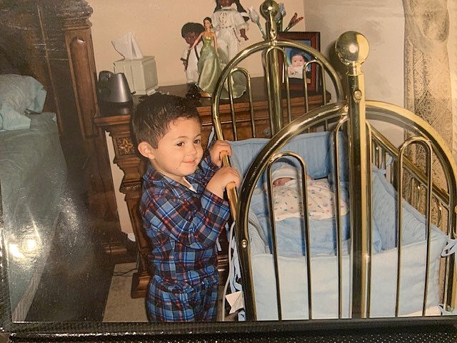 Me with my baby brother