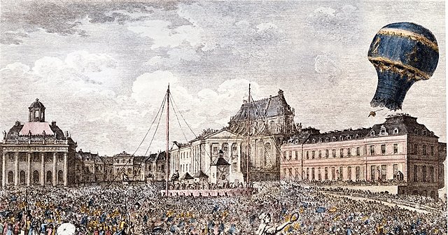 El francés Jean Pierre Blanchard y el estadounidense John Jeffries