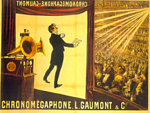 La primera película sonora (un vídeo con sonido sincronizado) se estrena en París.