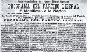 Manifiesto y programa del Partido Liberal