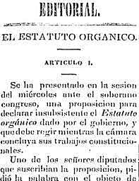 Estatuto orgánico de Comonfort