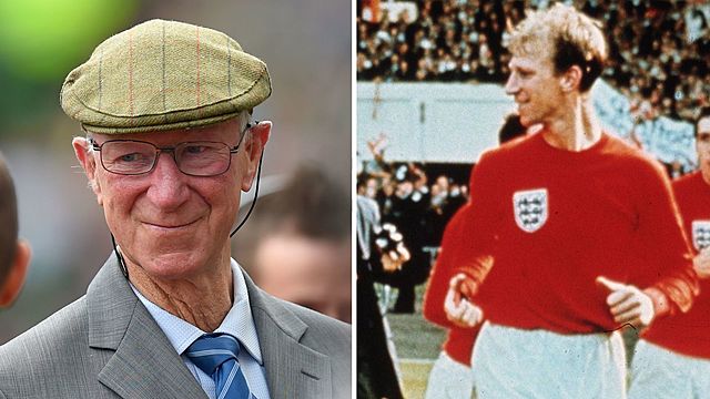 Charlton played a part in United’s promotion to the first division