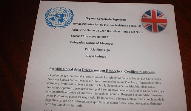 Documento de diplomacia para la paz