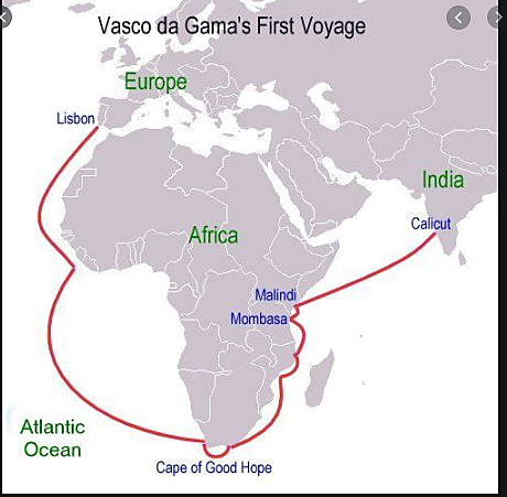 Vasco da Gama Sailed for Spain
