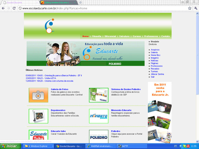 Site da Escola