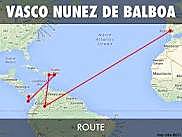 Vasco Nunez de Balboa: sponsored by the country of Spain.