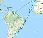 Amerigo Vespucci: sponsered by Spain.