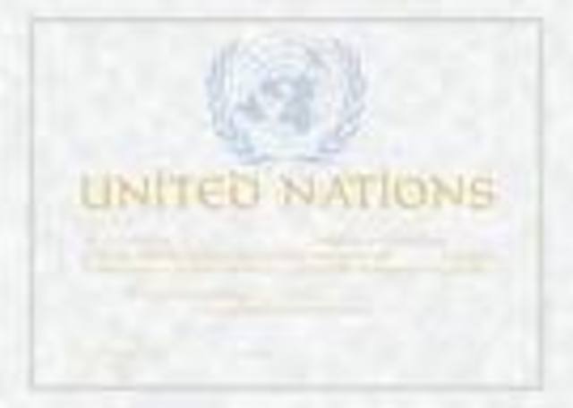 United Nation award