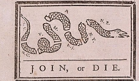Join or Die cartoon