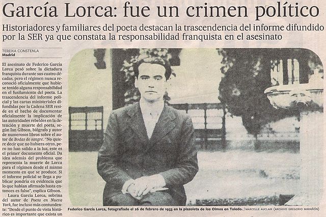 La muerte de Federico García Lorca