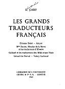 "Les grands traducteurs francais" por Cary