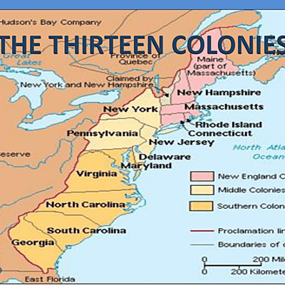 Timeline: thirteen colonies