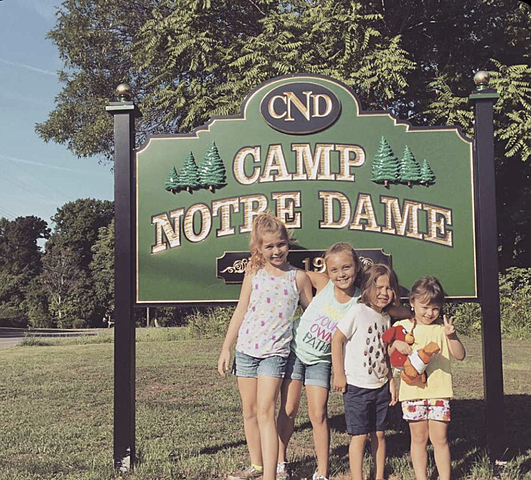First time going to camp notre dame.