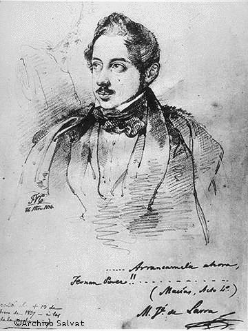 Nacimiento de Mariano José  de Larra y Sánchez de Castro
