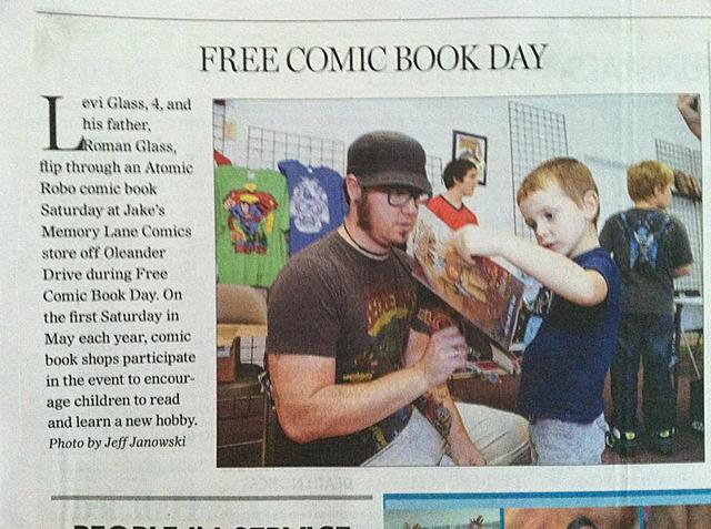 first comic book day