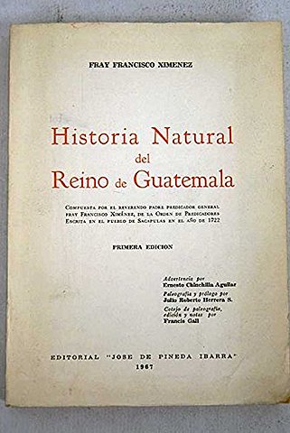 Historia Natural del Reino de Guatemala