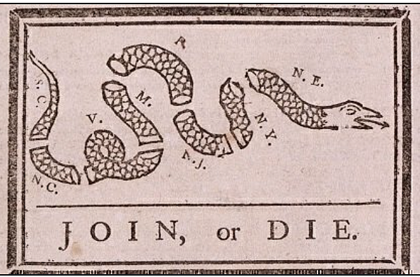 Benjamin Franklin's Join or Die Speech