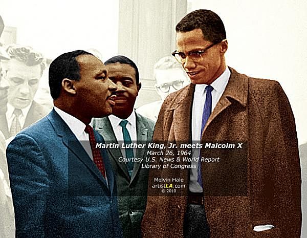 King meets Malcolm X